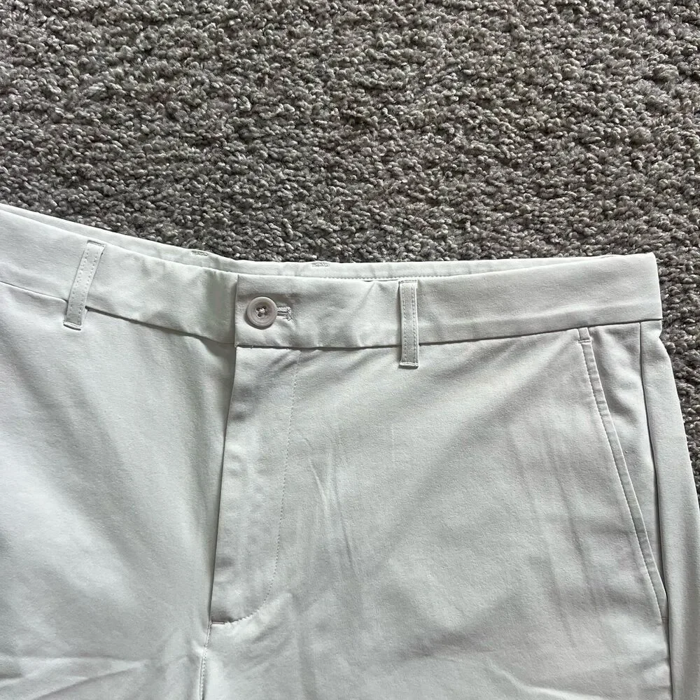 Holderness & Bourne Harwood Shorts Chino Golf Stretch Stone Grey Mens 38 9”